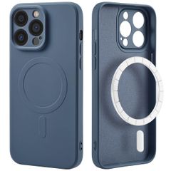 imoshion Coque Couleur avec MagSafe Apple iPhone 14 Pro Max - Bleu foncé