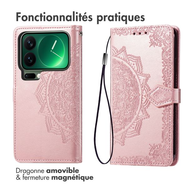 imoshion Etui de télephone Mandala Xiaomi 17 Pro Max - Rose Gold