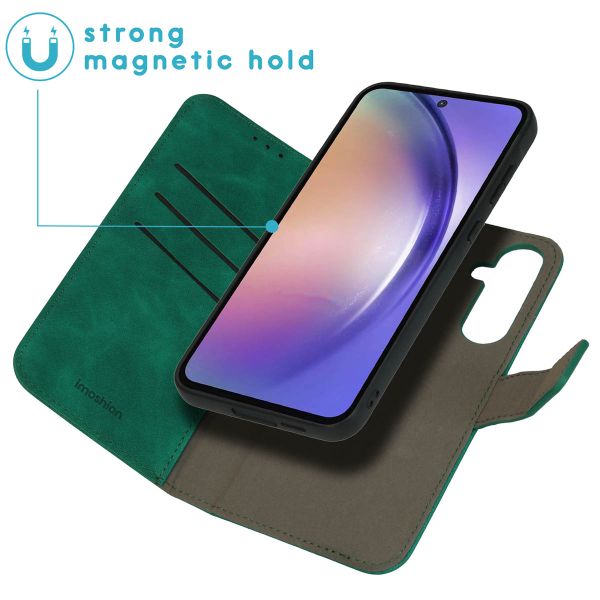 imoshion Etui de télephone luxe 2-en-1 amovible Samsung Galaxy A55 - Vert foncé
