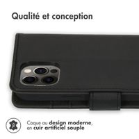 imoshion Étui de télephone portefeuille Apple iPhone 12 (Pro) - Noir