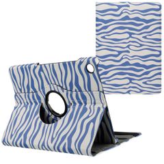 imoshion Coque tablette Design rotatif à 360° Samsung Galaxy Tab A9 Plus - White Blue Stripes