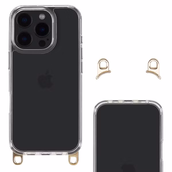 Selencia Coque arrière avec crochets amovibles Apple iPhone 16 Pro - Transparent
