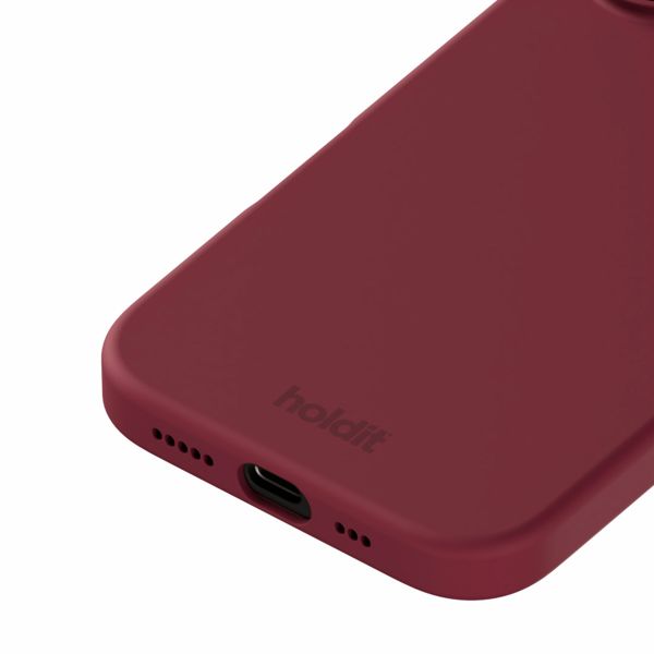 Holdit Coque Silicone Apple iPhone 16 - Red Velvet