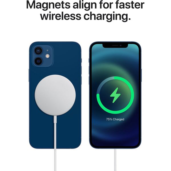 Apple Coque en silicone MagSafe Apple iPhone 12 (Pro) - Deep Navy