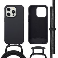 imoshion Coque arrière Color avec cordon amovible et MagSafe Apple iPhone 14 Pro - Noir