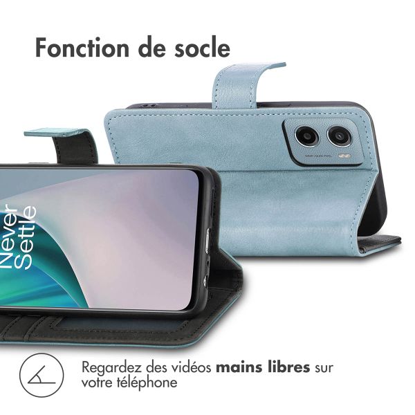 imoshion Étui de télephone portefeuille Motorola Moto G05 / E15 - Bleu clair