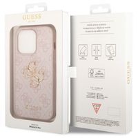 Guess Coque 4G Metal Logo Backcover iPhone 14 Pro - Rose