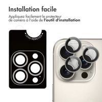 imoshion Lot de 2 protections d'objectif de caméra Apple iPhone 16 Pro / 16 Pro Max - Natural / Titanium