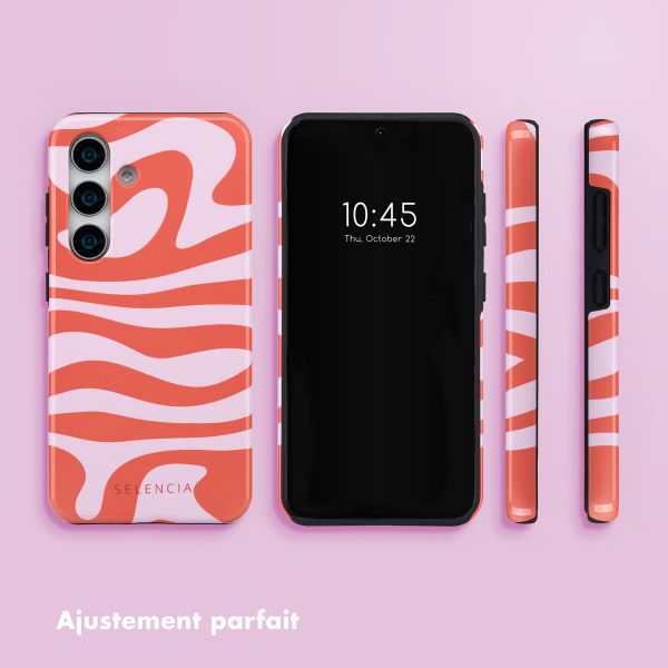 Selencia Coque arrière Vivid Samsung Galaxy S25 Plus - Dream Swirl Pink