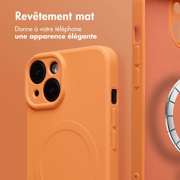 imoshion Coque Couleur avec MagSafe Apple iPhone 14 - Neon Orange