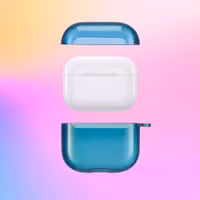 imoshion Coque Néon Apple AirPods 4 - Bleu Foncé