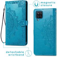 imoshion Etui de téléphone portefeuille Mandala Samsung Galaxy M22 / A22 (4G) - Turquoise