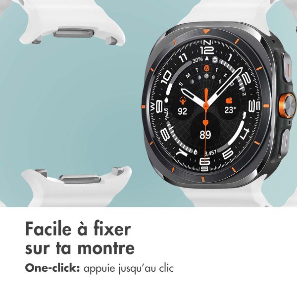 imoshion Bracelet Ocean en silicone Samsung Galaxy Watch Ultra (2024/2025) - Blanc