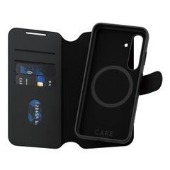 CARE by PanzerGlass Étui de télephone portefeuille Tango 2 en 1 avec MagSafe Samsung Galaxy S24 Plus - Black