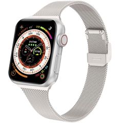 imoshion Bracelet pliant Milanese Apple Watch Series 1 t/m 9 / SE (38/40/41 mm) | Series 10 / 11 (42 mm) - Starlight