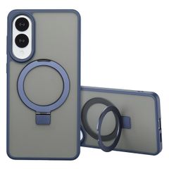 Accezz Coque Ring Stand avec MagSafe Samsung Galaxy S25 Edge - Blauw