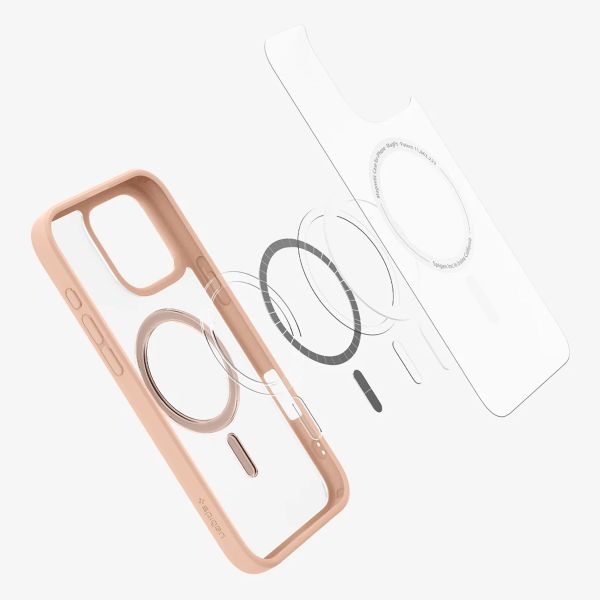 Spigen Coque Ultra Hybrid MagSafe Apple iPhone 16 Pro - Titane Rose