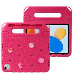 imoshion Coque kidsproof avec poupées amovibles Apple iPad 11 (2025) 11 pouces A16 / iPad 10 (2022) 10.9 pouces - Rose