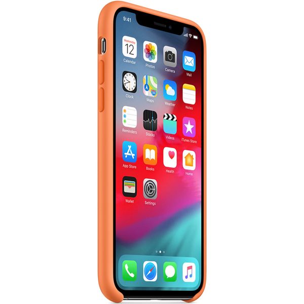 Apple Coque en silicone iPhone Xs / X - Papaya