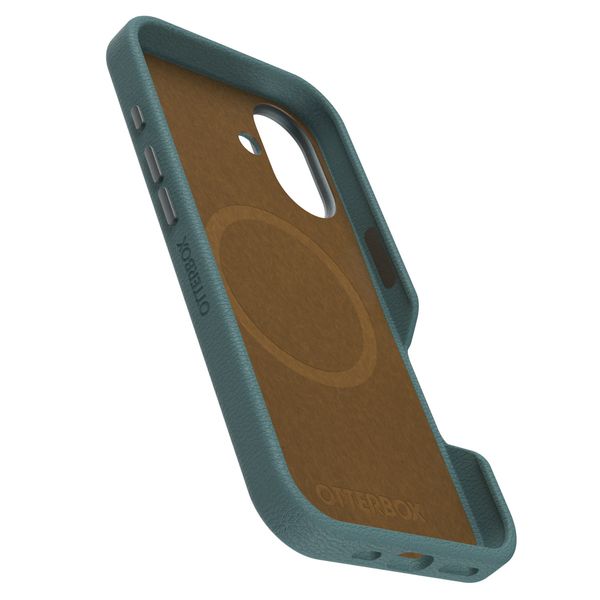 OtterBox Coque en cuir de cactus Symmetry MagSafe Apple iPhone 16 - Juniper Sprig