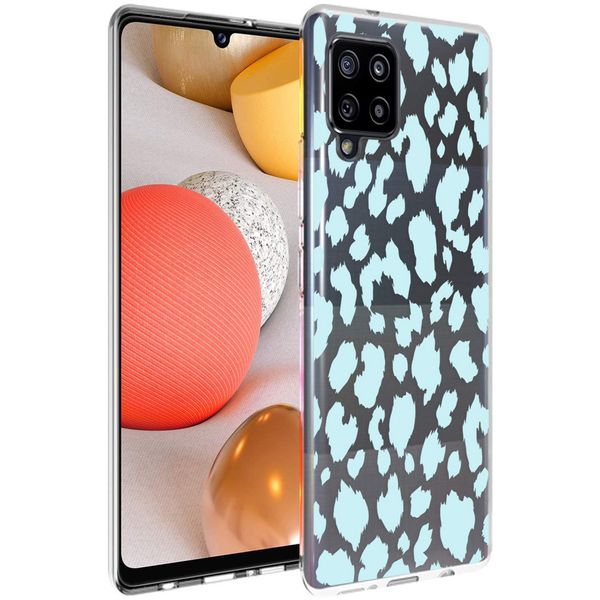 imoshion Coque Design Samsung Galaxy A42 - Léopard - Bleu