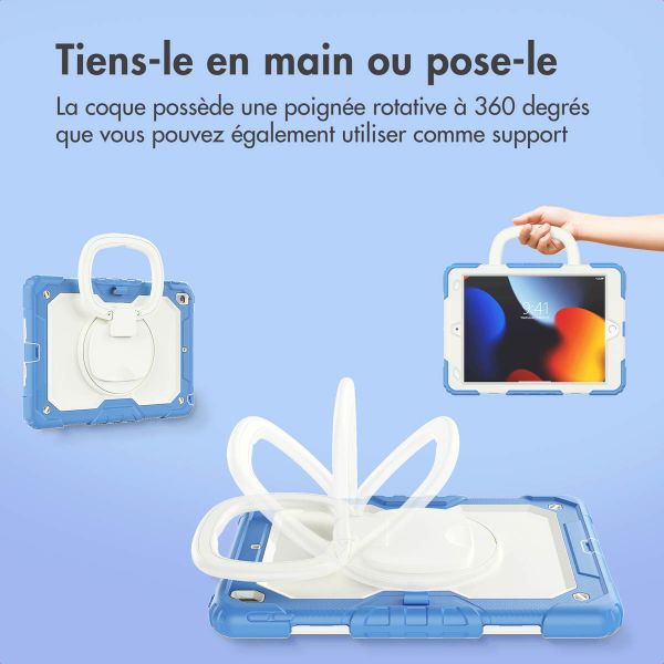 imoshion Coque tablette kidsproof Rugged Apple iPad 9 (2021) 10.2 pouces / iPad 8 (2020) 10.2 pouces / iPad 7 (2019) 10.2 pouces - Bleu