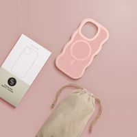 Selencia Coque arrière Wavy avec MagSafe Apple iPhone 15 Pro - Soft Pink