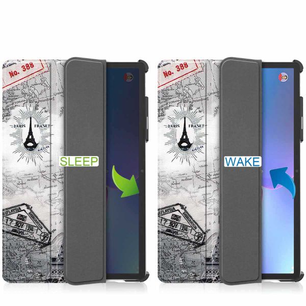 imoshion Coque tablette Design Trifold Lenovo Tab P11 Pro (2nd gen) - Paris