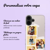 Coque personnalisée avec pellicule N°1 iPhone 16 - Transparent