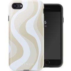 Selencia Coque arrière Vivid Apple iPhone SE (2022 / 2020) / 8 / 7 - Desert Waves Beige