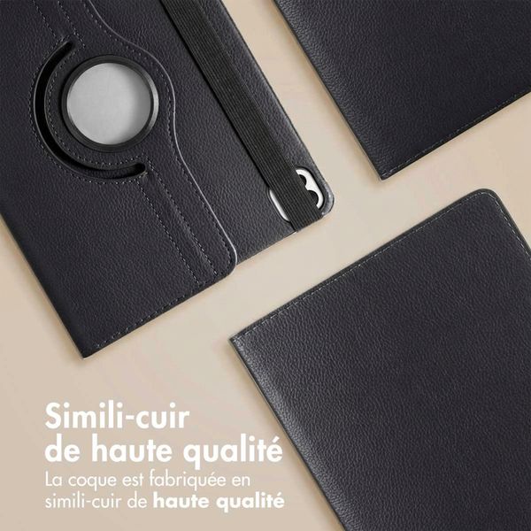 imoshion Coque tablette rotatif à 360° Apple iPad Air 11 pouces (2026) M4 / (2025) M3 / (2024) M2 / Air 5 (2022) / Air 4 (2020) / Pro 11 (2018/2020) - Noir