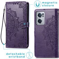 imoshion Etui de téléphone portefeuille Mandala OnePlus Nord CE 2 5G - Violet