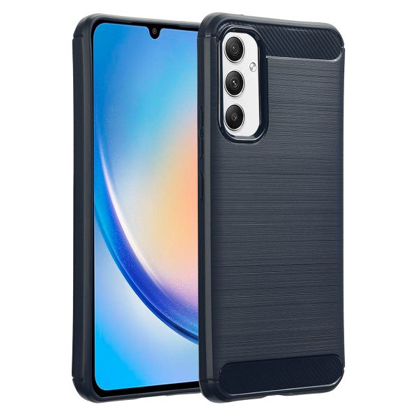 imoshion Coque Brushed Samsung Galaxy A34 (5G) - Bleu foncé