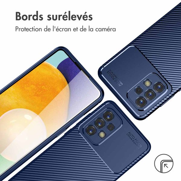 imoshion Coque silicone Carbon Samsung Galaxy A33 - Bleu