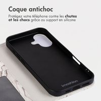 imoshion Étui de télephone portefeuille Design Apple iPhone 16 - Sandy Marble