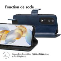 imoshion Étui de téléphone portefeuille Luxe Honor 90 - Bleu foncé