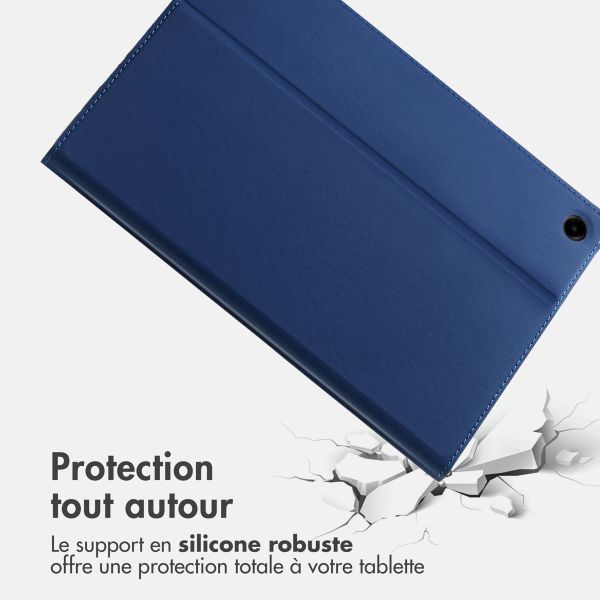 Accezz Coque tablette Classic Samsung Galaxy Tab A9 Plus - Bleu foncé