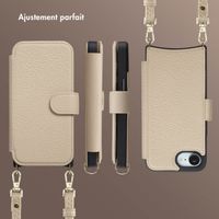 Selencia Étui Riva avec MagSafe et cordon de téléphone Apple iPhone 16e - Beige