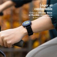 imoshion Bracelet sport en silicone avec boucle - Connexion universelle 22 mm - Noir