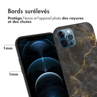 imoshion Coque Design Apple iPhone 12 (Pro) - Black Marble
