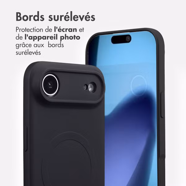 imoshion Coque Couleur avec MagSafe Apple iPhone Air - Noir