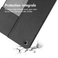 imoshion Étui de télephone portefeuille Design Lenovo Tab Plus - Black Marble
