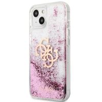 Guess Coque 4G Logo Liquid Glitter iPhone 13 Mini - Pink