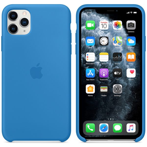 Apple Coque en silicone iPhone 11 Pro Max - Surf Blue