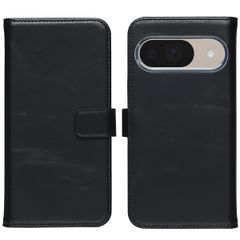 Selencia Étui portefeuille en cuir véritable Google Pixel 10 / 10 Pro - Black