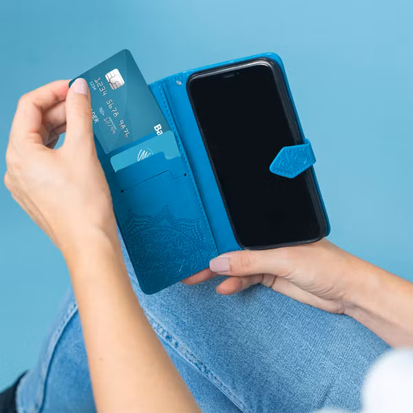 imoshion Etui de télephone Mandala Samsung Galaxy A12 - Turquoise