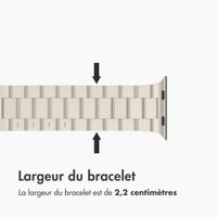 imoshion Bracelet en acier Apple Watch Series 1 á 9 / SE (38/40/41 mm) | Series 10 / 11 (42 mm) - Starlight
