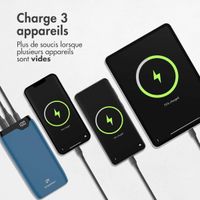 imoshion Batterie externe - 20.000 mAh - Quick Charge et Power Delivery - Bleu