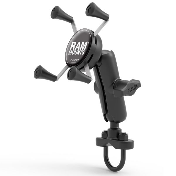 RAM Mounts X-Grip® U-Bolt Support de téléphone vélo/moto/scooter - Universel - Petit - Noir