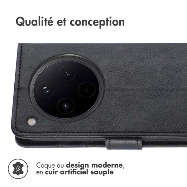 imoshion Étui de télephone portefeuille de luxe Oppo Find X8 - Noir